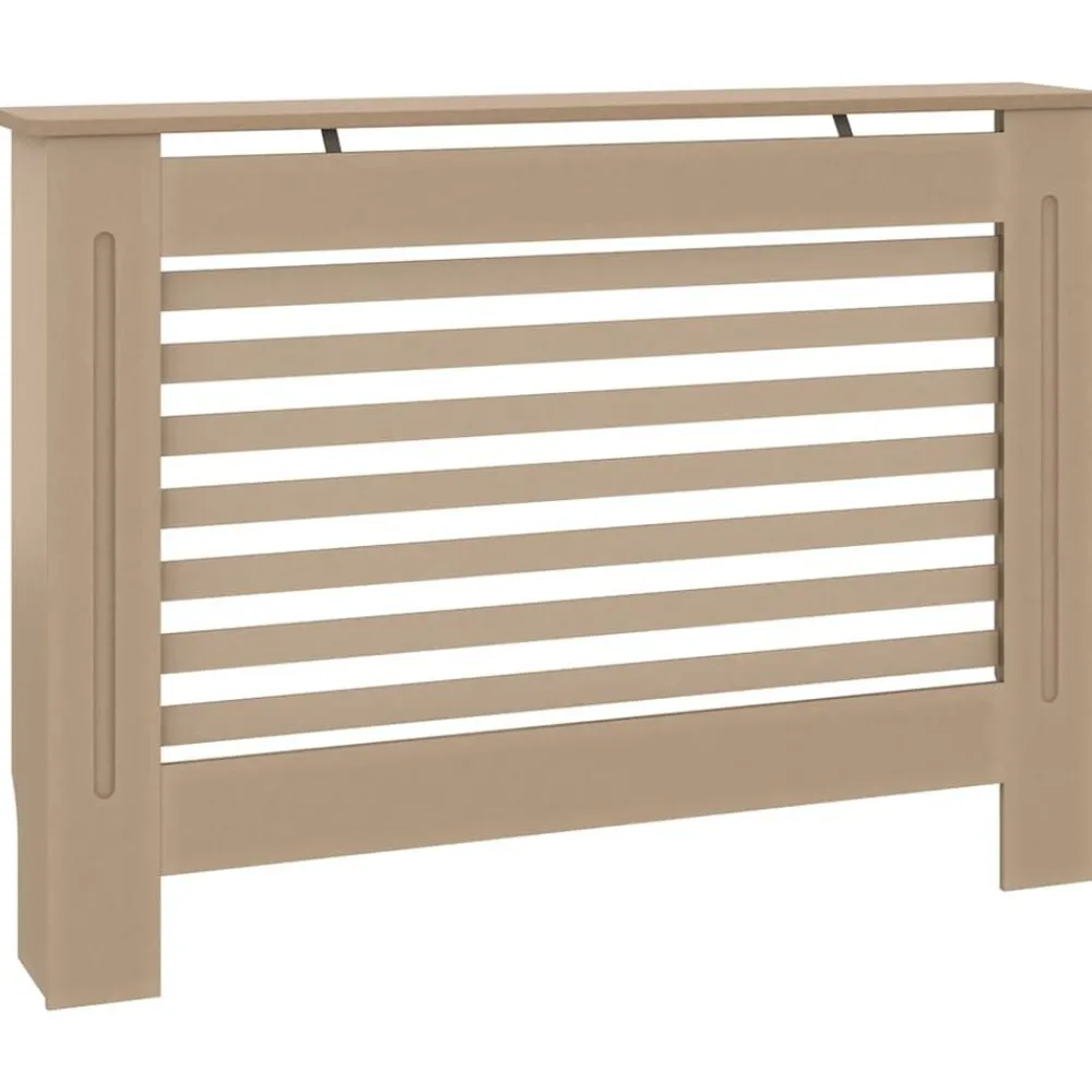 Accessoires Pour Appareils Électroménagers-vidaXL Cache-radiateur 112x19x81,5 cm MDF Marron