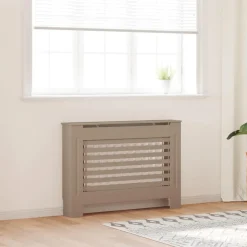 Accessoires Pour Appareils Électroménagers-vidaXL Cache-radiateur 112x19x81,5 cm MDF Marron