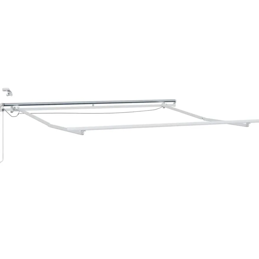 Pelouses & Jardins-vidaXL Cadre d'auvent 3 x 2,5 m Aluminium Blanc