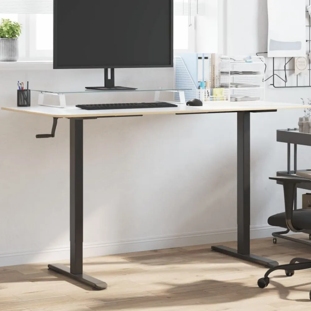 vidaXL Cadre de bureau debout (94-135)x60x(70-114) cm acier