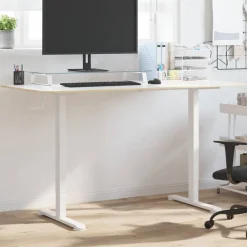 vidaXL Cadre de bureau debout (94-135)x60x(70-114) cm acier