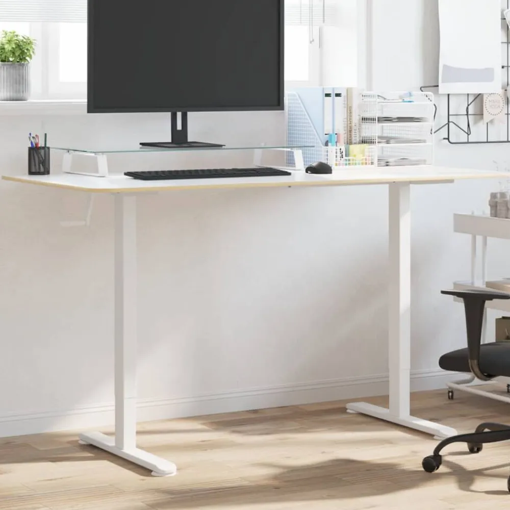 vidaXL Cadre de bureau debout (94-135)x60x(70-114) cm acier