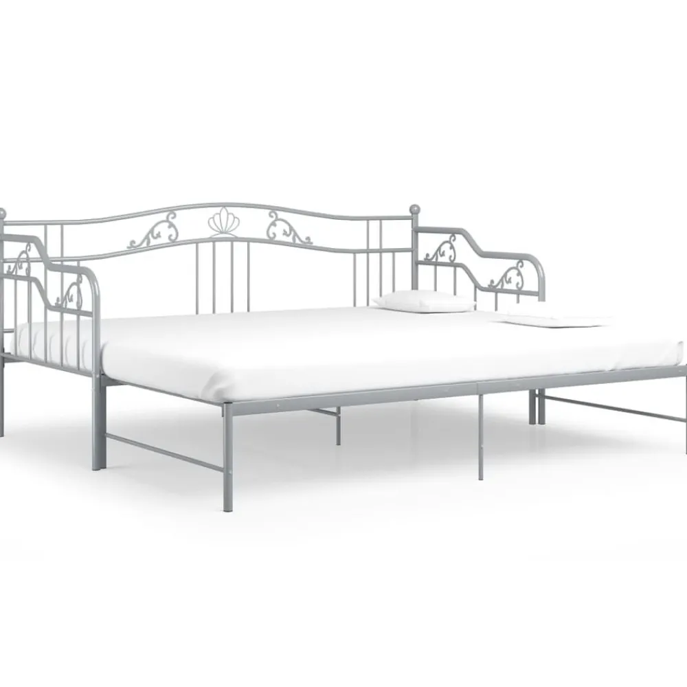 vidaXL Cadre de canapé-lit extensible sans matelas métal 90x200cm