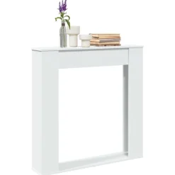vidaXL Cadre de cheminée 100x20x100 cm bois d'ingénierie