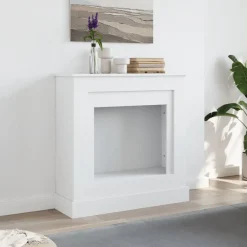 vidaXL Cadre de cheminée 90x30x90 cm bois d'ingénierie