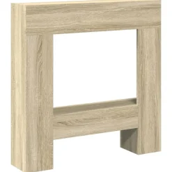 vidaXL Cadre de cheminée chêne sonoma 81x18x82 cm bois d'ingénierie