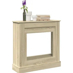 vidaXL Cadre de cheminée chêne sonoma 90x30x90 cm bois d'ingénierie