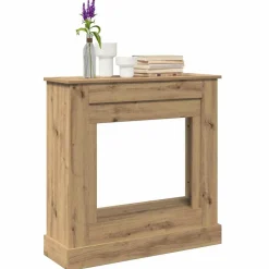 Accessoires Pour Cheminées & Poêles À Bois-vidaXL Cadre de cheminée chêne artisanal 90x30x90 cm bois ingénierie ch&ecirc;ne artisanal