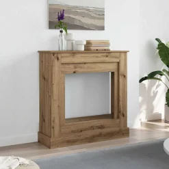 Accessoires Pour Cheminées & Poêles À Bois-vidaXL Cadre de cheminée chêne artisanal 90x30x90 cm bois ingénierie chêne artisanal