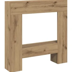 Accessoires Pour Cheminées & Poêles À Bois-vidaXL Cadre de cheminée chêne artisanal 81x18x82 cm bois ingénierie ch&ecirc;ne artisanal