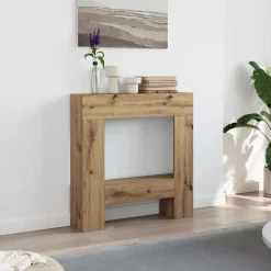 Accessoires Pour Cheminées & Poêles À Bois-vidaXL Cadre de cheminée chêne artisanal 81x18x82 cm bois ingénierie chêne artisanal