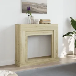 Accessoires Pour Cheminées & Poêles À Bois-vidaXL Cadre de cheminée chêne sonoma 100x30x87,5 cm bois d'ingénierie Ch&ecirc;ne sonoma
