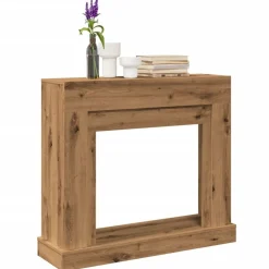 Accessoires Pour Cheminées & Poêles À Bois-vidaXL Cadre de cheminée chêne artisanal 100x30x87,5cm bois ingénierie ch&ecirc;ne artisanal