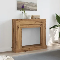 Accessoires Pour Cheminées & Poêles À Bois-vidaXL Cadre de cheminée chêne artisanal 100x30x87,5cm bois ingénierie ch&ecirc;ne artisanal