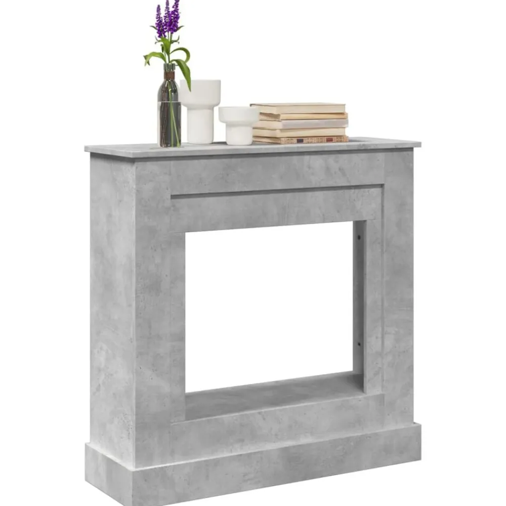 vidaXL Cadre de cheminée 90x30x90 cm bois d'ingénierie
