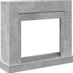 Accessoires Pour Cheminées & Poêles À Bois-vidaXL Cadre de cheminée 100x30x87,5 cm bois d'ingénierie Gris béton
