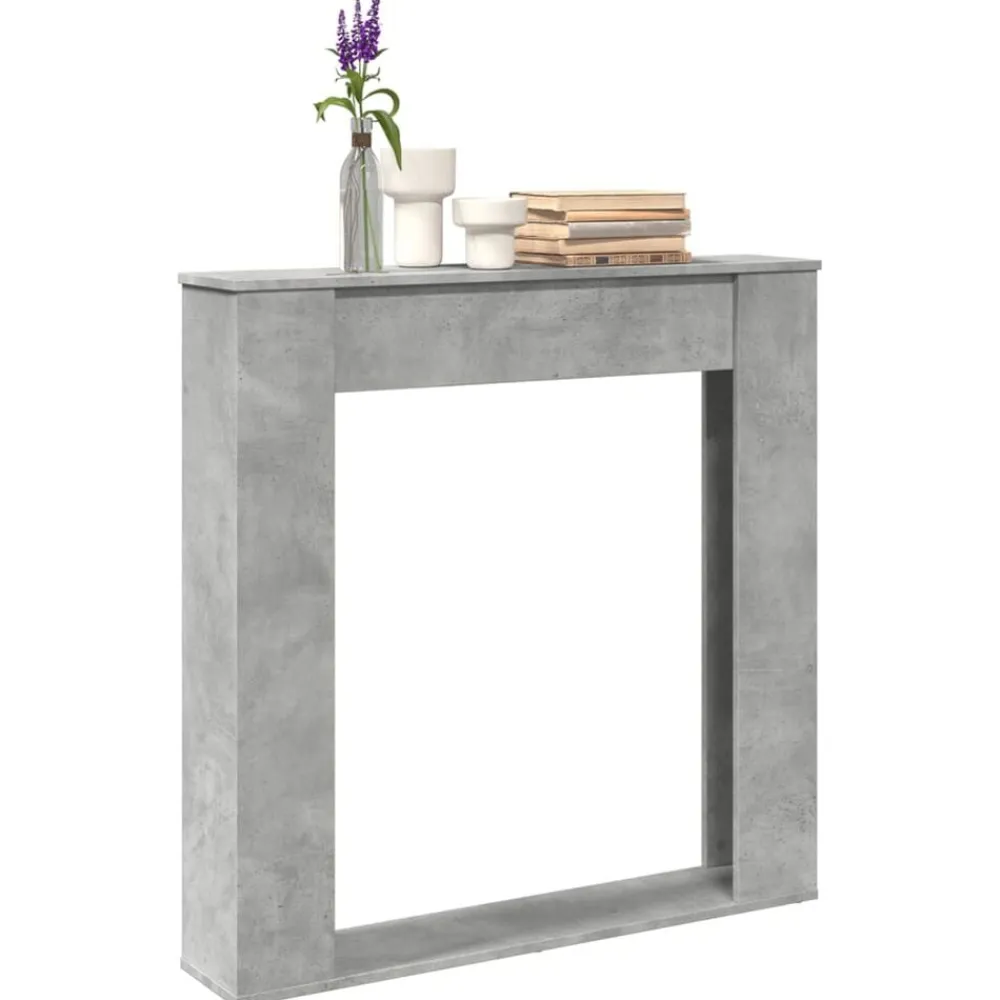 vidaXL Cadre de cheminée 100x20x100 cm bois d'ingénierie