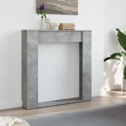 vidaXL Cadre de cheminée 100x20x100 cm bois d'ingénierie