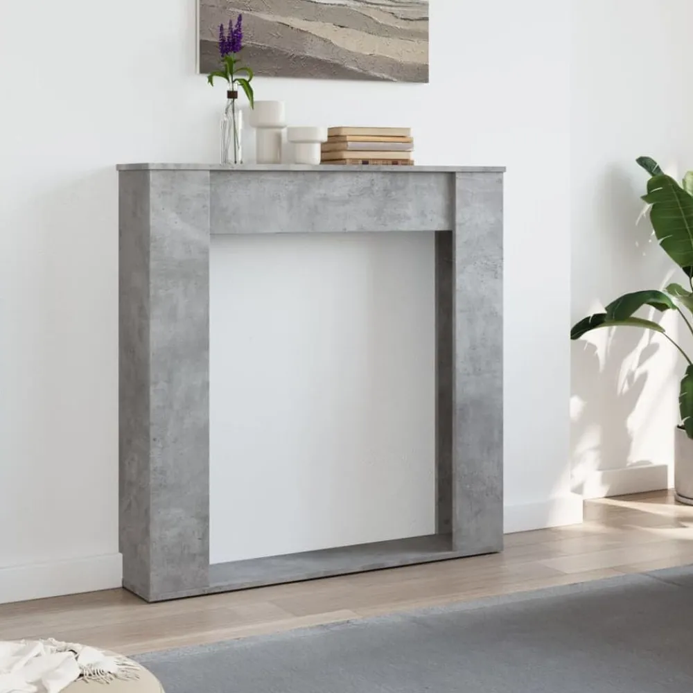 vidaXL Cadre de cheminée 100x20x100 cm bois d'ingénierie