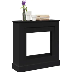 vidaXL Cadre de cheminée 90x30x90 cm bois d'ingénierie