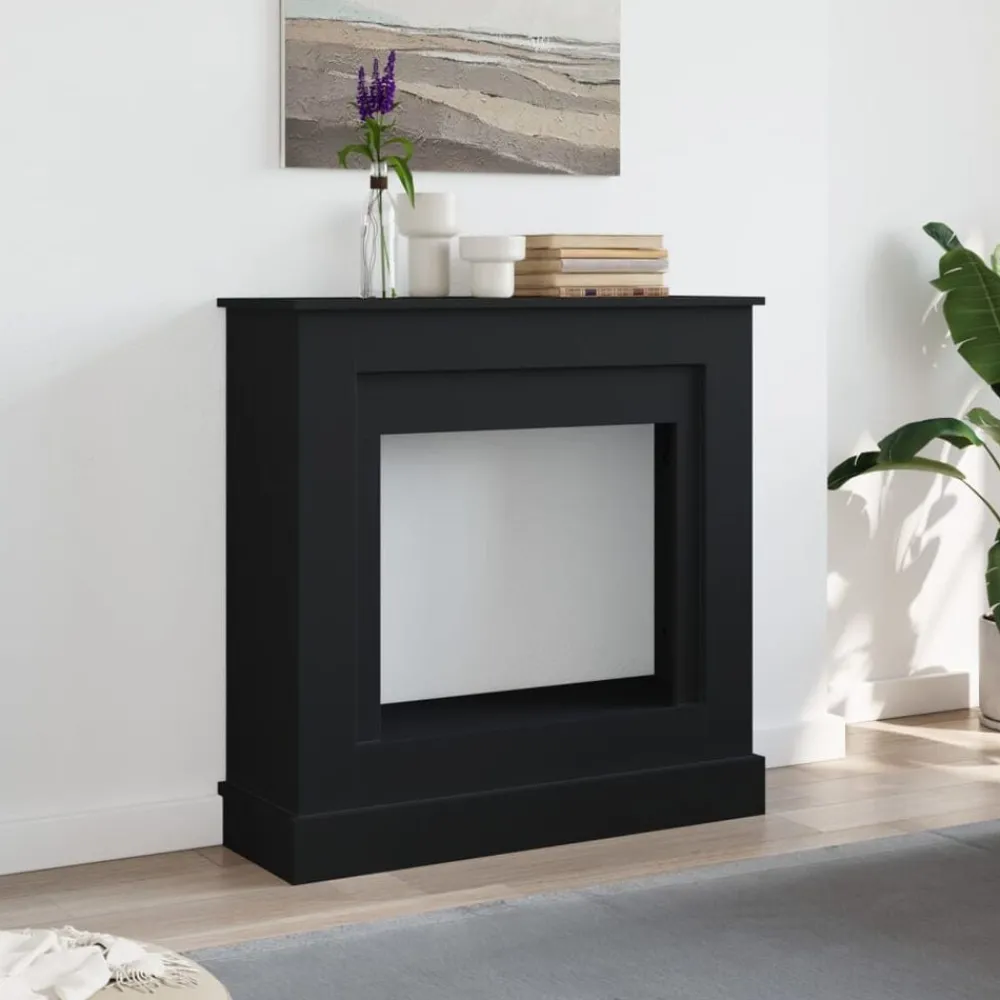 vidaXL Cadre de cheminée 90x30x90 cm bois d'ingénierie