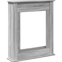 Accessoires Pour Cheminées & Poêles À Bois-vidaXL Cadre de cheminée 75x20x87,5 cm bois d'ingénierie Sonoma gris