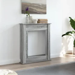 Accessoires Pour Cheminées & Poêles À Bois-vidaXL Cadre de cheminée 75x20x87,5 cm bois d'ingénierie Sonoma gris