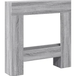vidaXL Cadre de cheminée 81x18x82 cm bois d'ingénierie