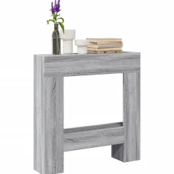 vidaXL Cadre de cheminée 81x18x82 cm bois d'ingénierie