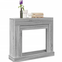 vidaXL Cadre de cheminée 100x30x87,5 cm bois d'ingénierie