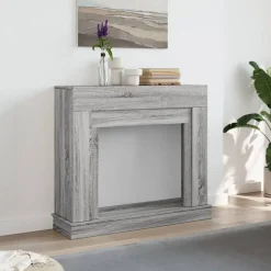 vidaXL Cadre de cheminée 100x30x87,5 cm bois d'ingénierie