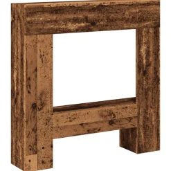 Accessoires Pour Cheminées & Poêles À Bois-vidaXL Cadre de cheminée 81x18x82 cm bois d'ingénierie Vieux bois