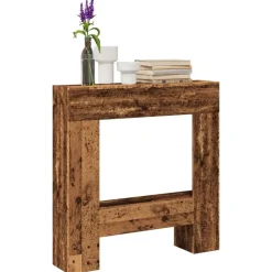 Accessoires Pour Cheminées & Poêles À Bois-vidaXL Cadre de cheminée 81x18x82 cm bois d'ingénierie Vieux bois