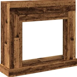 Accessoires Pour Cheminées & Poêles À Bois-vidaXL Cadre de cheminée 100x30x87,5 cm bois d'ingénierie Vieux bois