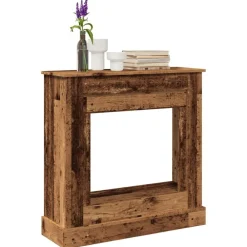 vidaXL Cadre de cheminée 90x30x90 cm bois d'ingénierie