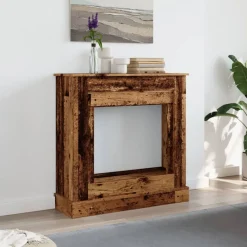 vidaXL Cadre de cheminée 90x30x90 cm bois d'ingénierie