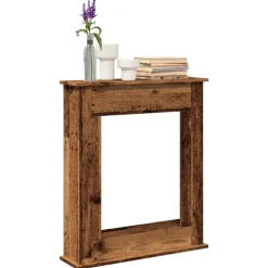 Accessoires Pour Cheminées & Poêles À Bois-vidaXL Cadre de cheminée 75x20x87,5 cm bois d'ingénierie Vieux bois