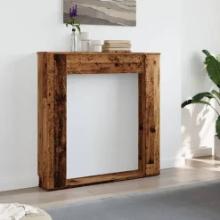 vidaXL Cadre de cheminée 100x20x100 cm bois d'ingénierie