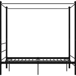 vidaXL Cadre de lit à baldaquin sans matelas métal 120x200 cm