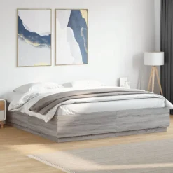 vidaXL Cadre de lit avec LED sans matelas 200x200 cm