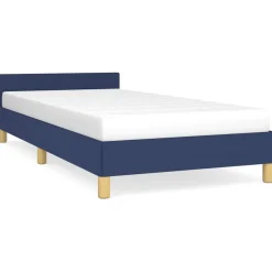 vidaXL Cadre de lit avec tête de lit sans matelas 80x200 cm tissu