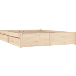 vidaXL Cadre de lit avec tiroirs 140x190 cm Double