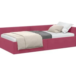 vidaXL Cadre de lit d'angle 80 cm x 200 cm Velours