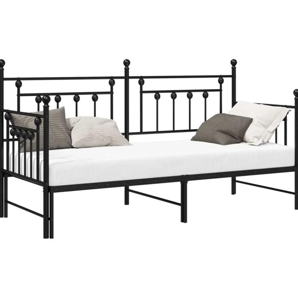 vidaXL Cadre de lit de jour 75 x 190 cm Acier