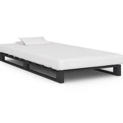 vidaXL Cadre de lit de palette Bois de pin massif 90x200 cm