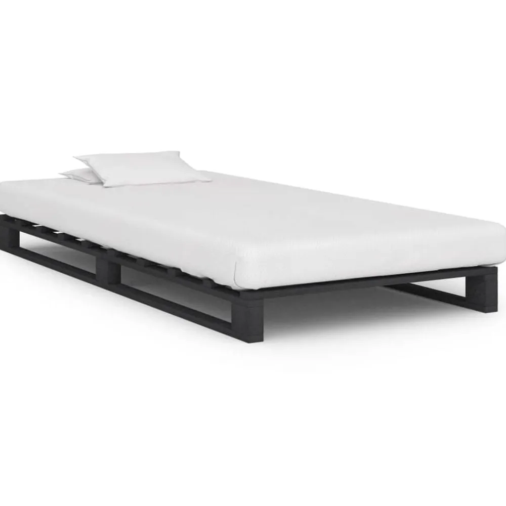 vidaXL Cadre de lit de palette Bois de pin massif 90x200 cm