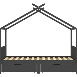 vidaXL Cadre de lit d'enfant avec tiroirs Pin 90x200 cm