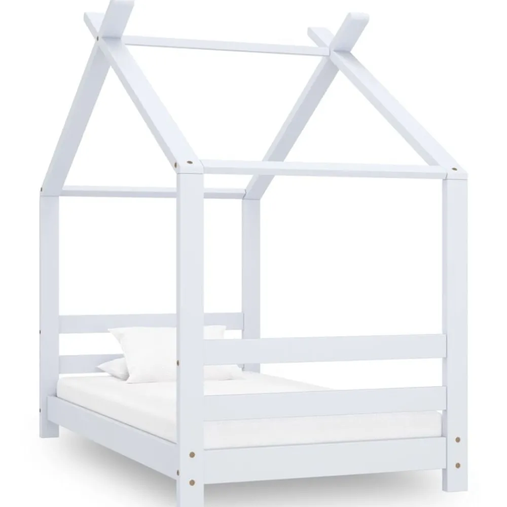 vidaXL Cadre de lit d'enfant Bois de pin massif 70x140 cm