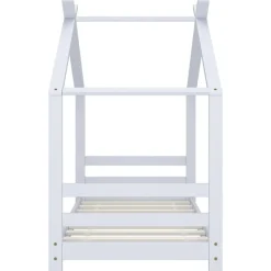 vidaXL Cadre de lit d'enfant Bois de pin massif 70x140 cm