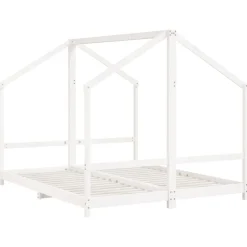 Mobilier Pour Bébés & Tout-Petits-vidaXL Cadre de lit d'enfant 2x(80x200) cm bois de pin massif Blanc